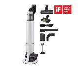 Samsung VS20A95823W/GE, Wireless vacuum cleaner with All-in-one Clean Station, Bespoke Jet One Pet, Suction power 210W, Dual Brush, Pet Brush, Black chrome/Cloudy white