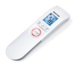 Beurer FT 95 BT non-contact thermometer, Bluetooth, Measurement of body, ambient and surface temperature, Led temperature alarm (green, yellow/ red), Displays measurements in °C and °F, Measuring distance 2/3 cm, 60 memory spaces,  Blue illuminated XL di