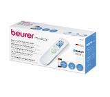 Beurer FT 95 BT non-contact thermometer, Bluetooth, Measurement of body, ambient and surface temperature, Led temperature alarm (green, yellow/ red), Displays measurements in °C and °F, Measuring distance 2/3 cm, 60 memory spaces,  Blue illuminated XL di