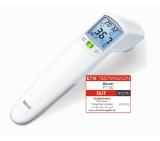 Beurer FT 100 non-contact thermometer, Distance sensor (LED/acoustic signal), Measurement of body, ambient and surface temperature, Led temperature alarm (green, yellow/ red) & face icons, Displays measurements in °C and °F, Measuring distance 4/6 cm, 60