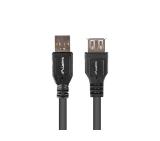 Lanberg extension cable USB-A M/F 2.0, 1.8m, box, black