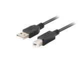 Lanberg USB-A (M) -> USB-B (M) 2.0 cable 3m, black ferrite