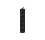 Lanberg power strip 3m, 5 sockets, french quality-grade copper cable, black