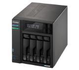 Asustor Lockerstor AS6704T, 4 Bay NAS, Intel Jasper Lake Quad-Core 2.0GHz, 4GB RAM DDR4, 2.5GbE x 2, M.2 SSD Slotsx4 (Diskless), USB 3.2 Gen 2x2, Toolless installation, with hot-swappable tray, hardware encryption, MyArchive, EZ connect, EZ Sync, Black