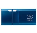 Samsung 256 GB Flash Drive, Read 400 MB/s, USB-C 3.2 Gen 1, Water-proof, Magnet-proof, X-ray-proof, Blue