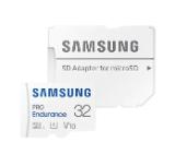 Samsung 32 GB micro SD PRO Endurance, Adapter, Class10, Waterproof, Magnet-proof, Temperature-proof, X-ray-proof, Read 100 MB/s - Write 30 MB/s