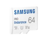 Samsung 64 GB micro SD PRO Endurance, Adapter, Class10, Waterproof, Magnet-proof, Temperature-proof, X-ray-proof, Read 100 MB/s - Write 30 MB/s