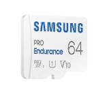 Samsung 64 GB micro SD PRO Endurance, Adapter, Class10, Waterproof, Magnet-proof, Temperature-proof, X-ray-proof, Read 100 MB/s - Write 30 MB/s