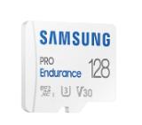 Samsung 128 GB micro SD PRO Endurance, Adapter, Class10, Waterproof, Magnet-proof, Temperature-proof, X-ray-proof, Read 100 MB/s - Write 40 MB/s