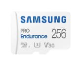 Samsung 256 GB micro SD PRO Endurance, Adapter, Class10, Waterproof, Magnet-proof, Temperature-proof, X-ray-proof, Read 100 MB/s - Write 40 MB/s