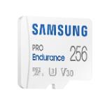 Samsung 256 GB micro SD PRO Endurance, Adapter, Class10, Waterproof, Magnet-proof, Temperature-proof, X-ray-proof, Read 100 MB/s - Write 40 MB/s