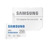 Samsung 256 GB micro SD PRO Endurance, Adapter, Class10, Waterproof, Magnet-proof, Temperature-proof, X-ray-proof, Read 100 MB/s - Write 40 MB/s