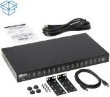 Eaton Tripp-Lite 16-Port USB Charging Station with Syncing, 230V, 5V 40A (200W) USB Charger Output, 2U Rack-Mount