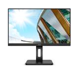 AOC Q24P2Q, 23.8" IPS WLED, 2560x1440@75Hz, 4ms GtG, 250cd m/2, 1000:1, DCR 50M:1, FlickerFree, Low Blue Light, 2Wx2, Tilt, Height Adjust, Pivot, Swivel, D-SUB, HDMI, DP, USB hub