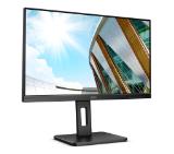 AOC Q24P2Q, 23.8" IPS WLED, 2560x1440@75Hz, 4ms GtG, 250cd m/2, 1000:1, DCR 50M:1, FlickerFree, Low Blue Light, 2Wx2, Tilt, Height Adjust, Pivot, Swivel, D-SUB, HDMI, DP, USB hub