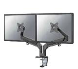 Neomounts by Newstar Desk Mount ultra flat (clamp/grommet) for 2 Monitor Screens