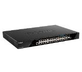 D-Link 20 ports GE PoE + 4 ports 2.5 GE PoE + 2 10GE ports + 2 SFP+ Smart Managed Switch