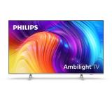 Philips 43PUS8507/12, 43" THE ONE, UHD 4K LED 3840x2160, DVB-T2/C/S2, Ambilight 3, HDR10+, HLG, Android 11, Dolby Vision, Dolby Atmos, Quad Core P5 Perfect/Al, 60Hz, BT 5, eArc HDMI, USB, Cl+, 802.11ac, LAN, 20W RMS, Swivel Stand, Silver