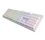 Genesis Gaming Keyboard Thor 303 White RGB Backlight US Layout Brown Switch