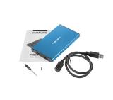 Natec External HDD/SSD Enclosure Rhino Go SATA 2.5" USB 3.0 Blue