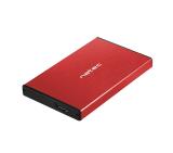 Natec External HDD/SSD Enclosure Rhino Go SATA 2.5" USB 3.0 Red