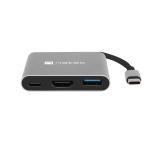 Natec USB-C Multiport Adapter 3 in 1 Fowler MINI USB 3.0, HDMI 4K, USB-C PD