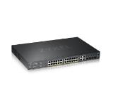 ZyXEL GS2220-28HP, EU region, 24-port GbE L2 PoE Switch with GbE Uplink (1 year NCC Pro pack license bundled)