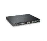 ZyXEL XS3800-28, 28-port 10GbE L2+ Managed Switch Nebula Flex Pro (dual AC,1 year NCC Pro pack license bundled)