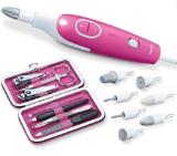 Beurer MP 44  Manicure / pedicure set; Includes Nail care set, 7 attachments; adjustable speed; Individually adjustable intensity from 0 to 15, left/right rotation; Magic LED display; LED light, Protective cap, storage bag