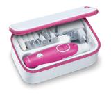 Beurer MP 44  Manicure / pedicure set; Includes Nail care set, 7 attachments; adjustable speed; Individually adjustable intensity from 0 to 15, left/right rotation; Magic LED display; LED light, Protective cap, storage bag
