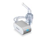 Beurer IH 58 Nebuliser, Compressed air technology, Performance-approx. 0.25 ml/min, Operating pressure/freq.-0.25-0.5 bar, Particle size (MMAD)-4,12 µm, Accessories: atomizer, mouth & nose piece, adult & child mask, compressed air tube, mains adapter wit