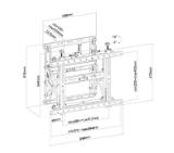 Neomounts by Newstar Wall Mounted video wall mount (pop-out/lockable/portrait & landscape, kickstand)