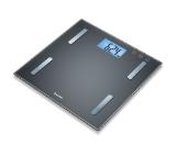 Beurer BF 180 diagnostic bathroom scale; Blue illuminated LCD display; Digit size: 34 mm; Weight, body fat, body water, muscle percentage, bone mass and BMR calorie display, With BMI calculation; 180 kg