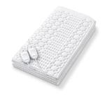 Beurer TS 26 XXL heated underblanket for double bed; Breathable; 2 controllers for 2 individual heat zones; 2 zones with 3 temperature settings each; Illuminated temperature settings; Removable switch; Washable on 30°; Oko-Tex 100; BSS; 150(L)x140(W) cm