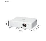 Epson CO-W01, WXGA (1024 x 768, 16:10), 3 000 ANSI lumens, 15 000:1, VGA, HDMI, USB, 24 months, Lamp: 12 months or 1 000 h, White