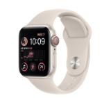 Apple Watch SE2 GPS + Cellular 40mm Starlight Aluminium Case with Starlight Sport Band - Regular