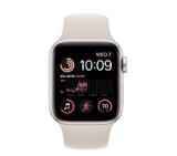 Apple Watch SE2 GPS + Cellular 40mm Starlight Aluminium Case with Starlight Sport Band - Regular