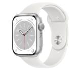 Apple Watch Series 8 GPS 45mm Silver Aluminium Case with White Sport Band - Regular