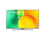 LG 86NANO763QA, 86" 4K IPS HDR Smart Nano Cell TV, 3840x2160, Pure Colors, DVB-T2/C/S2, Active HDR ,HDR 10 PRO, webOS Smart TV, ThinQ AI, NVIDIA GeForce, HGiG, WiFi, Clear Voice Pro, Bluetooth 5.0, Miracast / AirPlay2, One Pole stand, Black