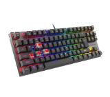 Genesis Mechanical Gaming Keyboard Thor 303 TKL RGB Backlight Red Switch US Layout Black