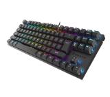 Genesis Mechanical Gaming Keyboard Thor 303 TKL RGB Backlight Red Switch US Layout Black