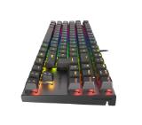 Genesis Mechanical Gaming Keyboard Thor 303 TKL RGB Backlight Red Switch US Layout Black