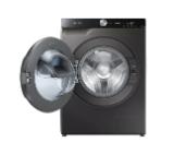Samsung WD90T754DBX/S7, Washing Machine/Dryer, 9/6 kg, 1400rpm, Energy Efficiency B/E, Spin Efficiency B, Add Wash, Eco Bubble, Bubble Soak, QuickDrive, Air Wash, Hygiene Steam, AI Control, Platinum Silver,Black door