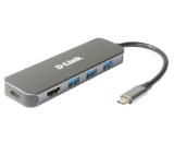 D-Link 5-in-1 USB-C Hub with HDMI/Power Delivery