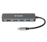 D-Link 5-in-1 USB-C Hub with HDMI/Power Delivery