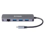 D-Link 5-in-1 USB-C Hub with Gigabit Ethernet/Power Delivery