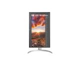 LG 27UP850N-W, 27" UHD 4K IPS, Anti-Glare, DCI-P3 95%, Cinema Screen, 5ms, 1200:1,  400 cd/m2, 3840x2160, HDR 400, MAXX Audio 5W x 2, USB type-C charging (up to 90W), HDMI, DisplayPort, AMD FreeSync, Headphone out, Tilt, Height (Range), Pivot