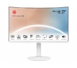 MSI Modern MD271CPW, 27", 1920x1080 (FHD), 75Hz, 4ms, VA, 250 nits, 1500R, USB-C & HDMI, AdaptiveSync, CURVED , Type-C, Height Adjustable Stand, White