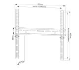 Neomounts by NewStar Screen Wall Mount (fixed, lockable, VESA 400x400)