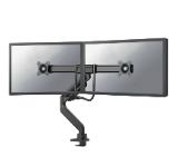 Neomounts by NewStar Screen Desk Mount 2 screens (topfix clamp & grommet) for 2 Monitor Screens, Black